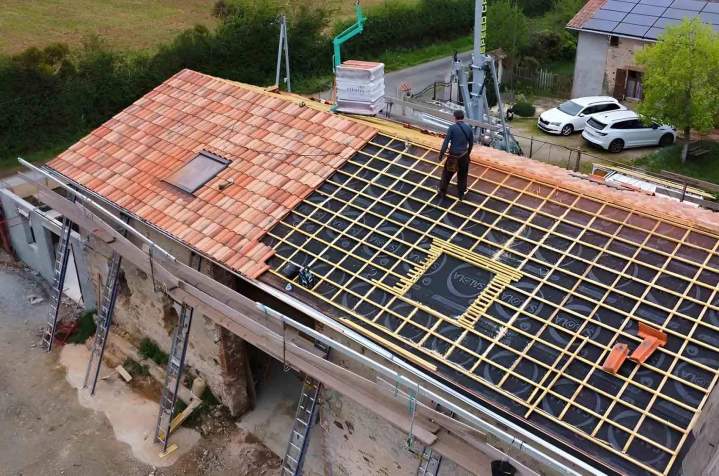 Réfection de toiture en tuiles Angers