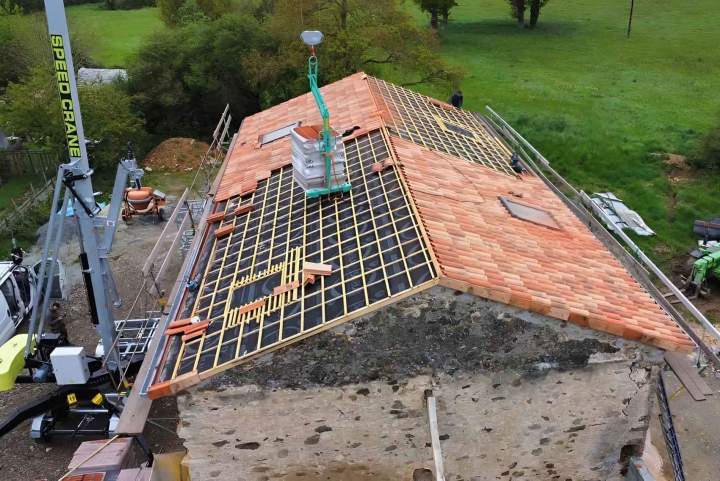 Réfection couverture tuiles Angers
