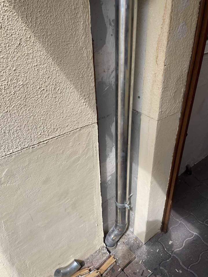 Descente d'eau pluviale zinc Angers