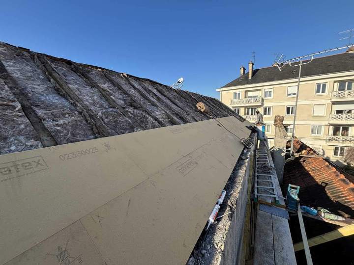 Préparation pose de couverture Angers